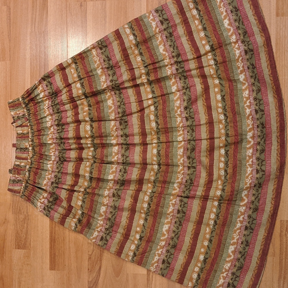 Vintage Royal Robbins cotton horizon striped patterned skirt - Picture 5 of 5